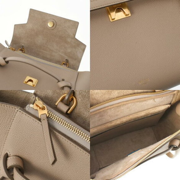 CELINE Belt Bag Micro Taupe Calfskin Handbag - Picture 10 of 12